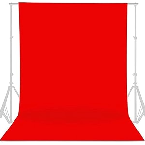backdrop background screen for photography photoshoot photostudio video editing 8 x 9 ft red