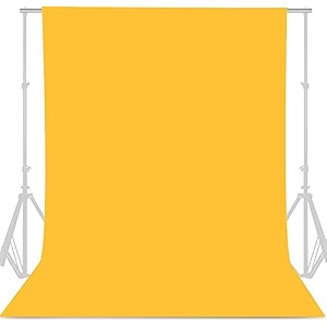 backdrop background screen for photography photoshoot photostudio video editing 6 x 9 ft yellow