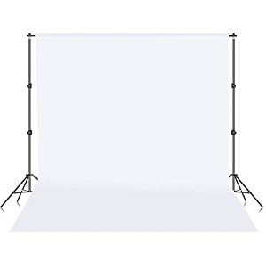 white screen with background stand 8x14 ft wide white backdrop with 9x9 ft backdrop stand kit includes carry bag