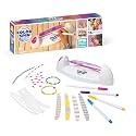 Colorspin Electric Friendship Bracelet Maker Kit - Make Bracelets in Minutes for Birthdays and Friendship Gifts - Make 15 Bracelets, Design, Markers Included, Ages 6+