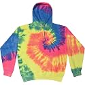 Colortone Tie Dye Pullover Hoodies for Women and Men - Classic Fit Sweatshirts