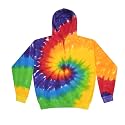 Colortone Tie Dye Pullover Hoodies for Women and Men - Classic Fit Sweatshirts