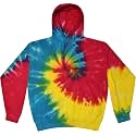 Colortone Tie Dye Pullover Hoodies for Women and Men - Classic Fit Sweatshirts