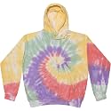 Colortone Tie Dye Pullover Hoodies for Women and Men - Classic Fit Sweatshirts