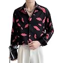 White Polyester Printed Men39s Shirt Mens