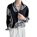 White Polyester Printed Men39s Shirt Mens