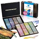 COLOUR BLOCK 144 Colors Soft Pastels Set, Wooden Box, Artist Chalk Pastels