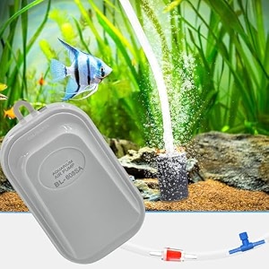 colourful - aquarium silent air pump  mini aeratoroxygen pump for aquarium fish tank or pond  with accessories combo-1 ultra silent - bl-608sa