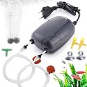 COLOURFUL® - Aquarium Silent Air Pump | Mini Aerator/Oxygen Pump for Aquarium Fish Tank or Pond | with Accessories (2Way - #390, Combo-1)