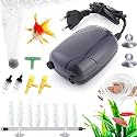 COLOURFUL® - Aquarium Silent Air Pump | Mini Aerator/Oxygen Pump for Aquarium Fish Tank or Pond | with Accessories (2Way - #390, Combo-1)