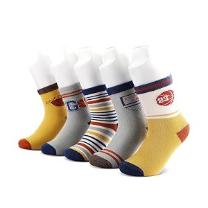 colourful socks for kids crew length soft pure cotton lightweight amp breathable 1 to 9 years pack of 5 designer socks