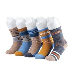 colourful socks for kids crew length soft pure cotton lightweight amp breathable 1 to 9 years pack of 5 designer socks