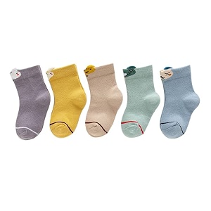 colourful socks for kids crew length soft pure cotton lightweight amp breathable 1 to 9 years pack of 5 designer socks