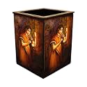 PNF Poster And Frames Rajasthani Culture Colorful Wooden Pen Stand | For Living Room | Home, Office Decoration Item | Best Gifting Option 18029