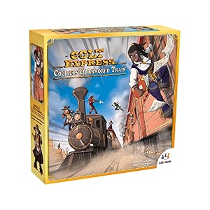 colt express couriers amp armored train board game expansion  train strategy game  wild west adventure game for kids and adults  ages 10  3-8 players  avg playtime 50 minutes  made by ludonaute