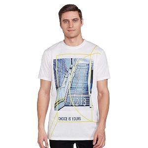 Mens Printed Regular Fit T-Shirt
