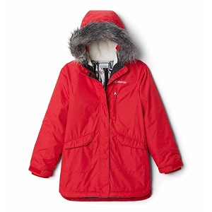 columbia kids girls suttle mountain long insulated jacket upto -10c