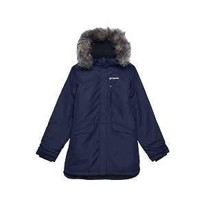 columbia kids girls suttle mountain long insulated jacket upto -10c