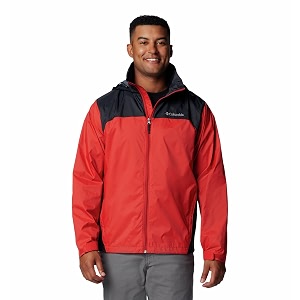 columbia men39s glennaker lake ii water resistant jacket red m we7675_orange_sm