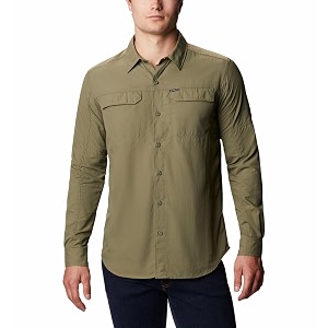 columbia men omni-shade silver ridge 20 shirt for hiking  trekking  camping  safari  sun protection