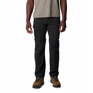 columbia men black omni wick silver ridge utility convertible hiking  trekking  camping  safari pant 30
