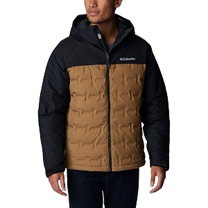 columbia men grand trek ii down hooded jacket upto -15c