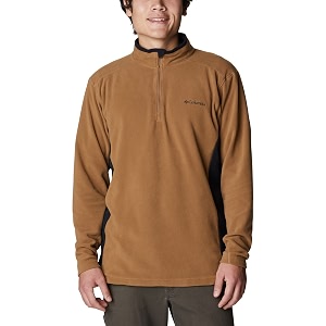 columbia men klamath range ii half zip fleece pullover upto 15c