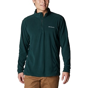 columbia men klamath range ii half zip fleece pullover upto 15c