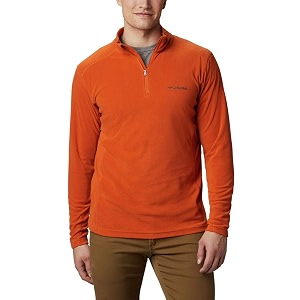 columbia men klamath range ii half zip fleece pullover upto 15c