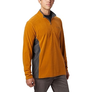 columbia men klamath range ii half zip fleece pullover upto 15c