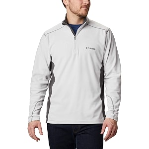 columbia men klamath range ii half zip fleece pullover upto 15c