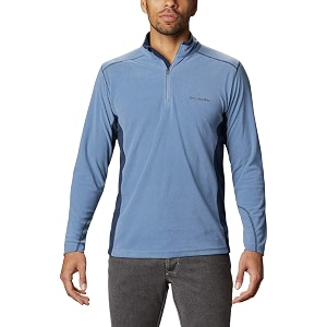 columbia men klamath range ii half zip fleece pullover upto 15c