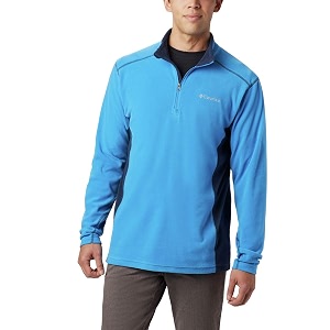 columbia men klamath range ii half zip fleece pullover upto 15c