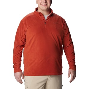 columbia men klamath range ii half zip fleece pullover upto 15c