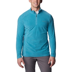 columbia men klamath range ii half zip fleece pullover upto 15c