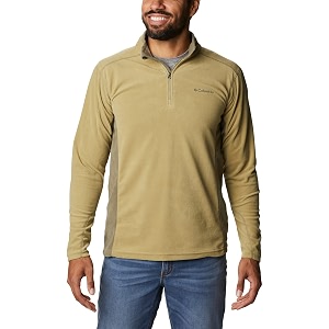 columbia men klamath range ii half zip fleece pullover upto 15c