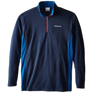 columbia men klamath range ii half zip fleece pullover upto 15c