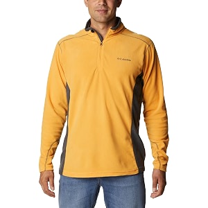 columbia men klamath range ii half zip fleece pullover upto 15c