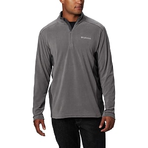 columbia men klamath range ii half zip fleece pullover upto 15c