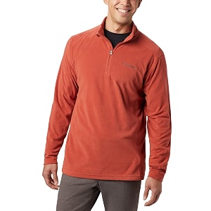 columbia men klamath range ii half zip fleece pullover upto 15c
