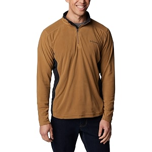 columbia men klamath range ii half zip fleece pullover upto 15c