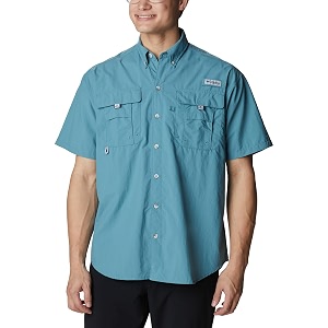 columbia men omni-shade bahama ii hiking and trekking short sleeve shirt