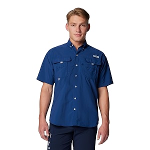 columbia men omni-shade bahama ii hiking and trekking short sleeve shirt