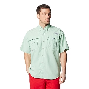 columbia men omni-shade bahama ii hiking and trekking short sleeve shirt