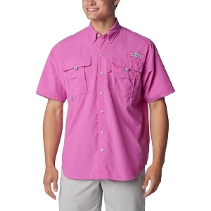 columbia men omni-shade bahama ii hiking and trekking short sleeve shirt