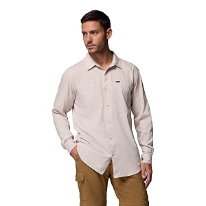 columbia men polyester loose omni-shade ridge utility lite hiking and trekking long sleeve shirt