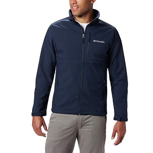 columbia men polyester short length omni-shield ascender softshell hiking and trekking jacket