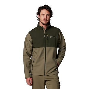 columbia men polyester short length omni-shield ascender softshell hiking and trekking jacket