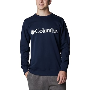 columbia mens m logo fleece crew