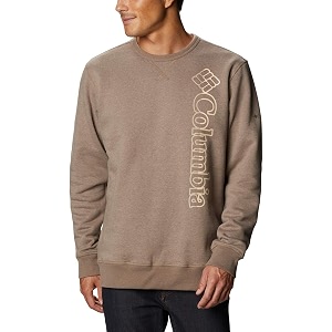 columbia mens m logo fleece crew